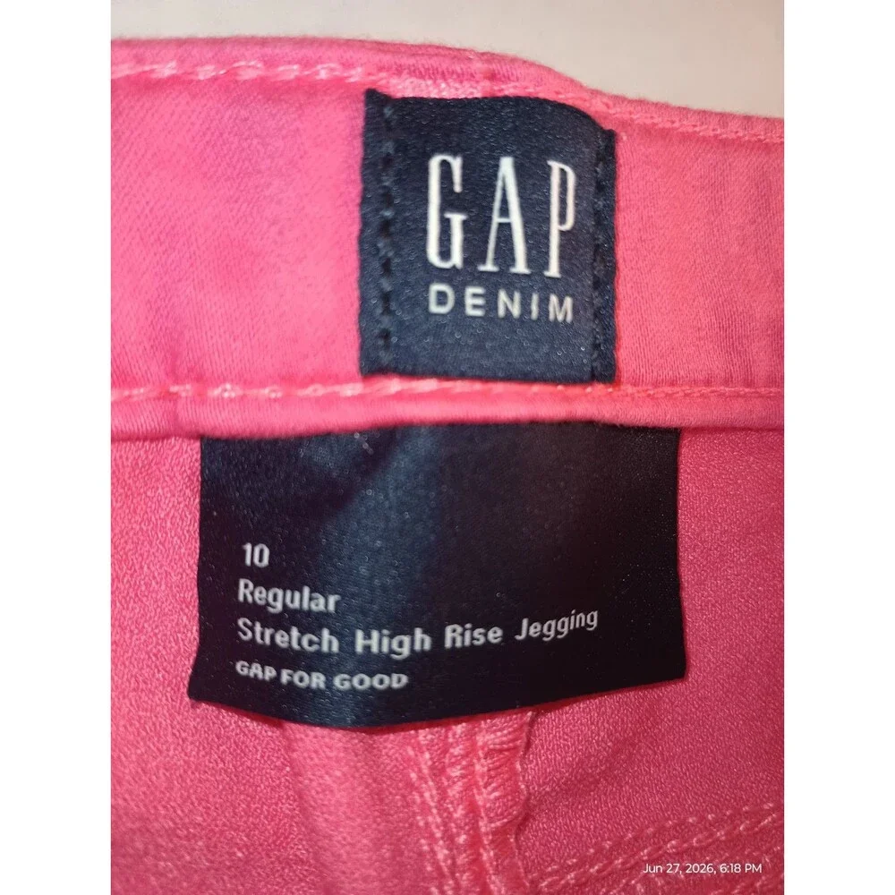 GAP Girls Jeans Size 10 Pink High Rise Jegging Denim Stretch NEW (P0033B6)